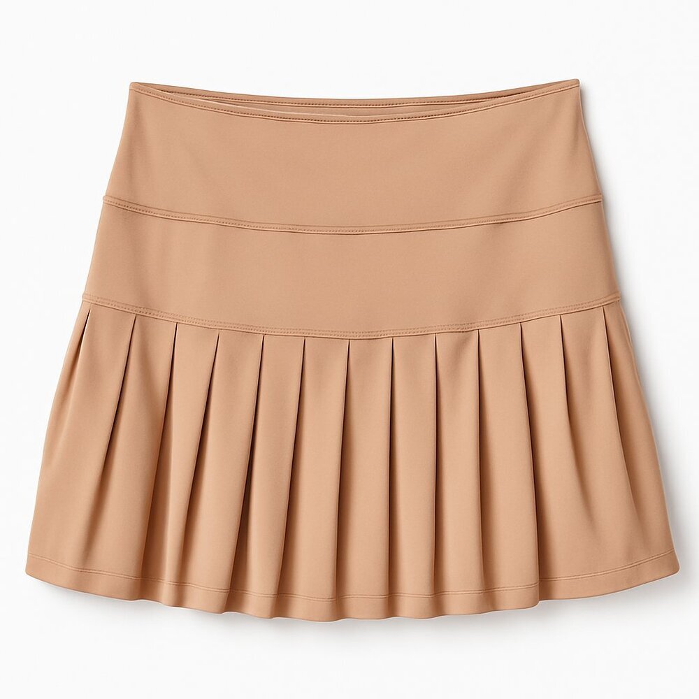 Kensie Blush Pleated Athletic Skort w/ Pockets | L